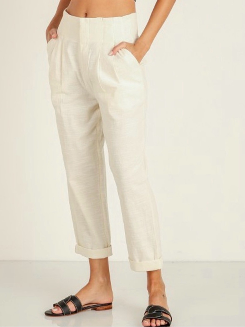 lspace havana ivory cropped pant